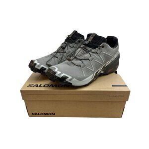 Salomon SPEEDCROSS 6 Trail Running Shoe Mens Size 12 Black Gray Outdoors Comfort